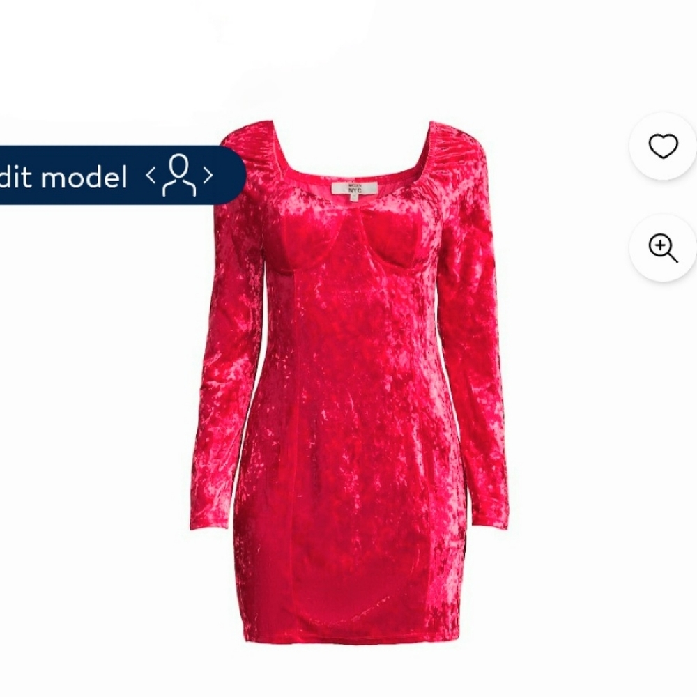 Madden NYC Junior's VelvetCorset Bodycon Dress